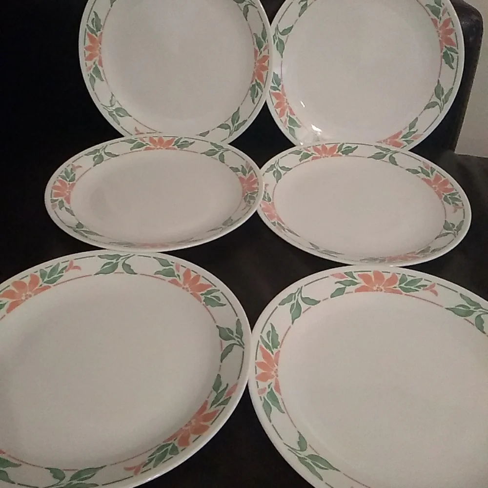 Corelle Island Breeze 6 Dinner Plates